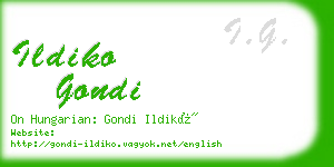 ildiko gondi business card